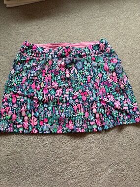 Lilly Pulitzer Floral Pink & Teal Patterned Women’s Skort